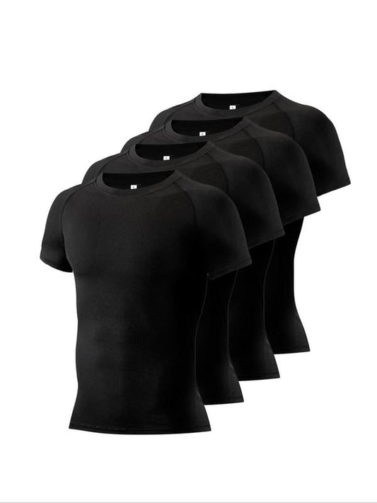 Round Neck Raglan Compression Shirt