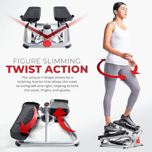 Twist Stair Steppers with Resistance Bands